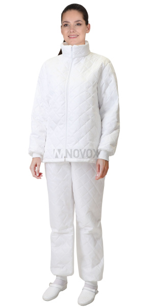 Куртка МИШЛЕН универсальная белая на подкладке