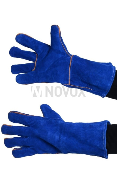 Краги "Люкс" синие