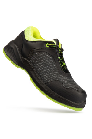 Полуботинки ТЕЙКЕР (TAKER) , КП КС, ПУ/ПУ, черные/зеленые