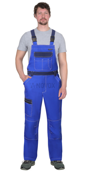 Полукомбинезон "Престиж" васильковый с синим