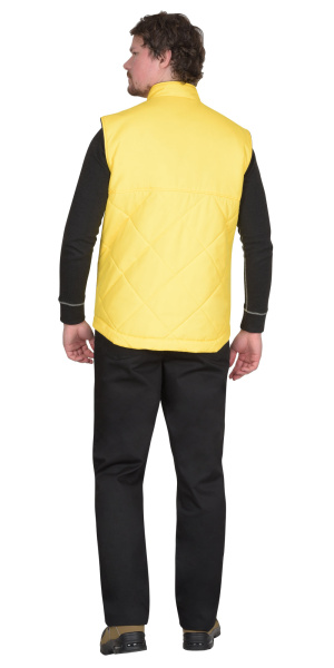 Жилет ЕВРОПА удлиненный (на подкладке флис синий) желтый