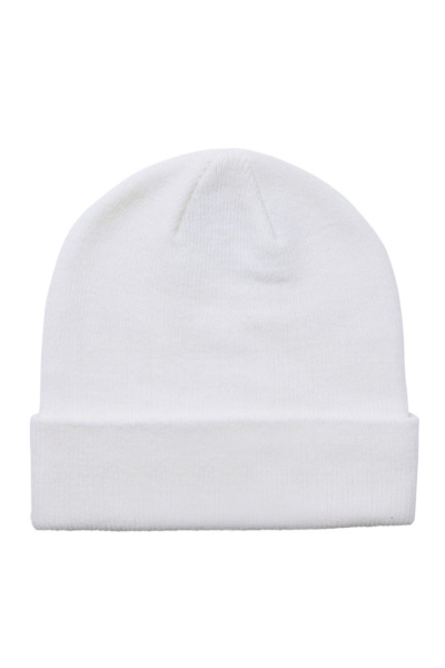 Шапка ЭЙЧ ЛАЙН (H LINE) вязаная белая