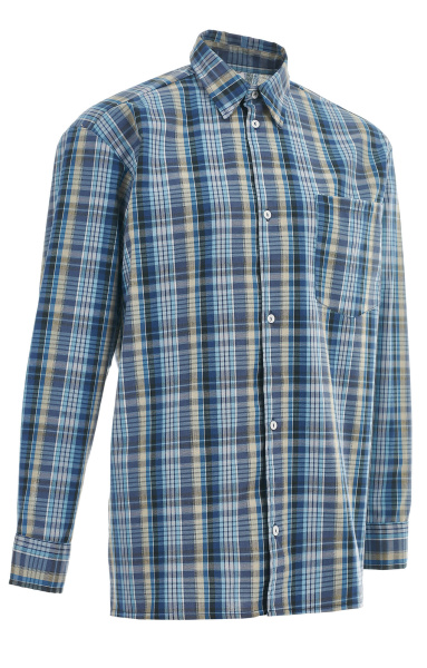 Сорочка рабочая синяя