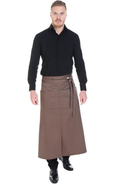 Фартук «BARISTA» удлиненный, цвет chocolate (темно-коричневый)