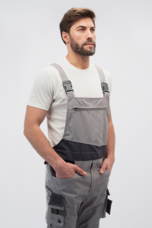 Полукомбинезон ДЕЛЬТА ПЛЮС Мач2 Корпорэйт св.серый/серый