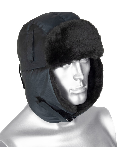 Шапка-ушанка "ЕВРО" тёмно-серая