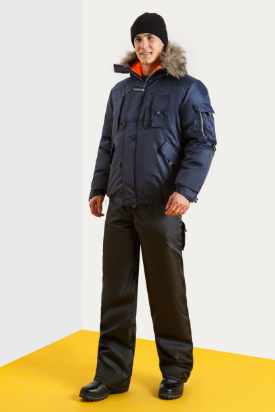  Куртка СЕВЕР утепленная ткань "Оксфорд" темно-синяя