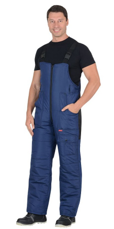 Костюм зимний "БЕРКУТ"-ЛЮКС, куртка, п/к, т.синий/черный, тк. Таслан