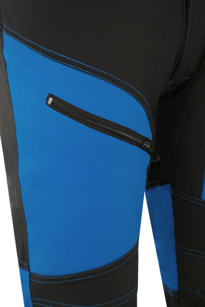 Брюки ГРАНД василек/черные