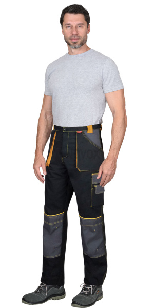 Брюки АГАТ черный с темно-серым