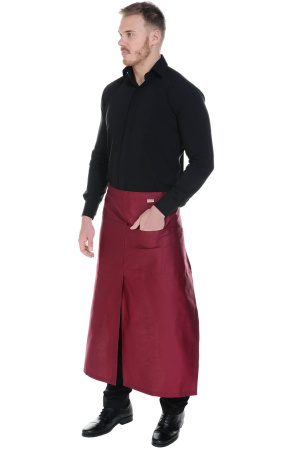 Фартук «BARISTA» удлиненный, цвет burgundy (бордо)