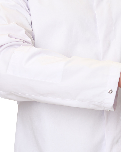 Халат "ВАЛЕНСИЯ" женский белый, воротник стойка