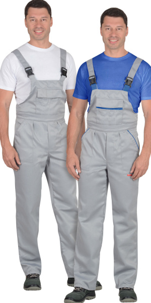 Полукомбинезон "ПРОФЕССИОНАЛ",светло-серый