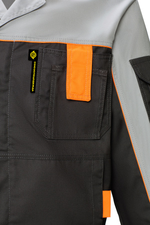  Костюм Профессионал-1 графит/св.серый (куртка, брюки)