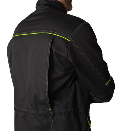 Куртка мужская "Эко-Босс" чёрная/лимонная