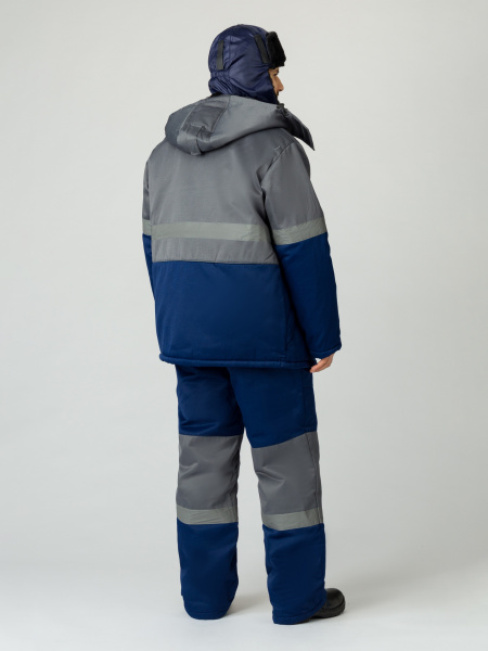 Костюм зимний "Нордхард-2" СОП (тк.Смесовая,250) п/к, т.синий/серый