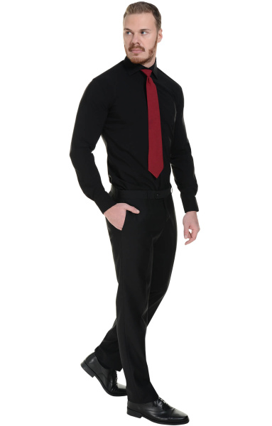 Галстук на резинке бордо