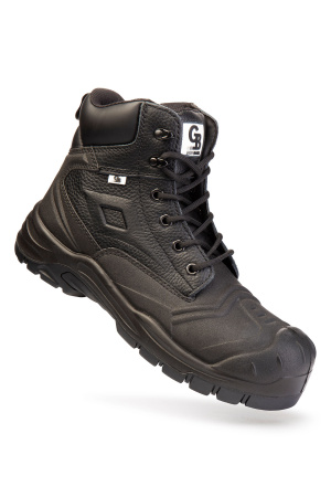 Ботинки GREYBLACK (ГРЕЙБЛЭК) с КП и КС, черные, артикул AZ-23004