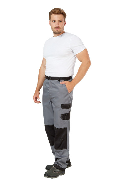 Костюм  "Умелец 1" , куртка, брюки, цвет серый/черный