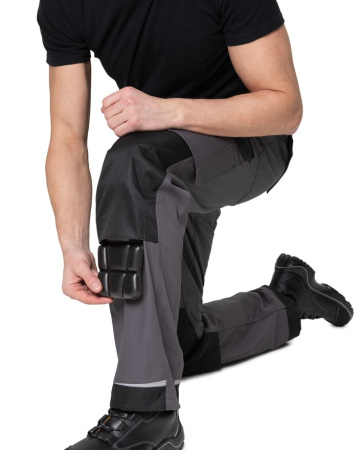 Брюки мужские "Сюрвейер" тёмно-серый/чёрный