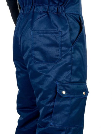 Костюм зимний "ТИТАН" куртка дл., полукомбинезон, цв. т.синий/василек