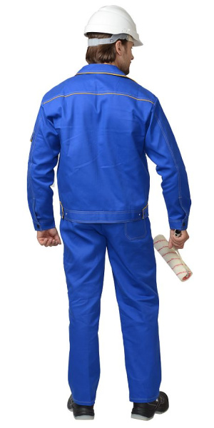 Костюм "Универсал" куртка, брюки 100% Х/Б 250 г/м2, васильковый