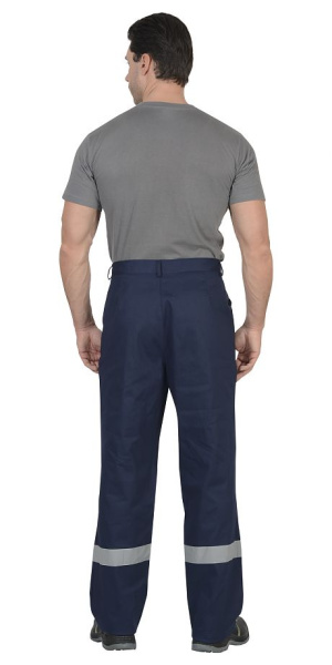 Костюм "ПРОИЗВОДСТВЕННИК" куртка, брюки 100% Х/Б, т.синий, васильковый, СОП