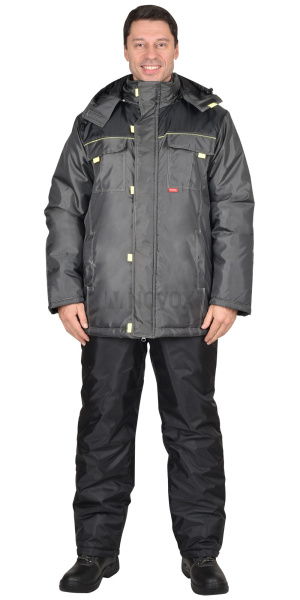 Куртка "ФАВОРИТ", зимняя, черный, тк. Оксфорд