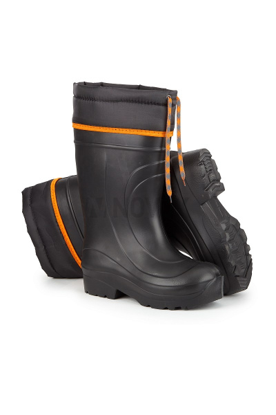 Сапоги ЭВА/Оксфорд, с надставкой, чулок, черный