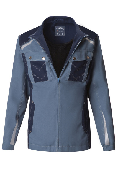 Костюм TRIUMPH (Триумф) женский, куртка, брюки, синий нэви/серо-синий