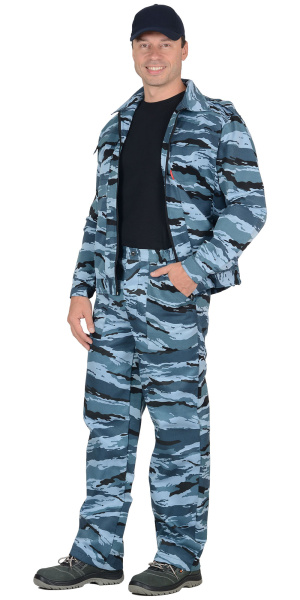 Костюм "Блокпост/Вымпел" куртка, брюки (тк.смесовая) КМФ Серый вихрь