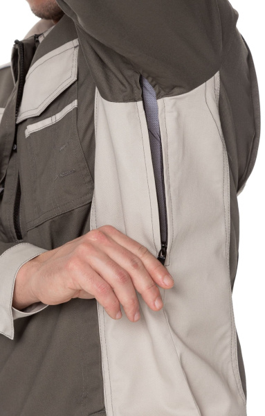 Костюм "STATUS" NEW 2 (Статус), куртка, п/к, серый хаки с серым песком