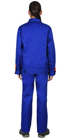 Костюм жеснкий "ФАВОРИТ" куртка, брюки васильковый со св.серым