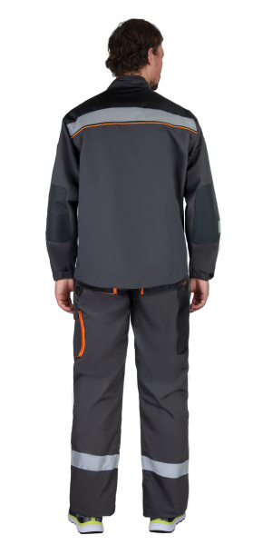 Костюм "СПБ" куртка, п/к т.серый с черным и СОП тк. Канвас