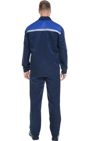 Костюм Строителя (эконом), куртка, брюки темно-синий василек