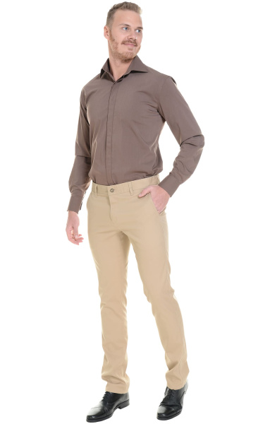 Брюки «El-Risto» мужские (слаксы) beige (бежевые)