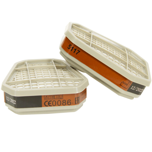 Фильтр для защиты от орган. газов и паров, формальдегида BAIANDA 5117 A1+Fl (2 шт.)