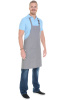 Фартук HORECA (ХОРЕКА) с нагрудником dark grey (темно-серый)
