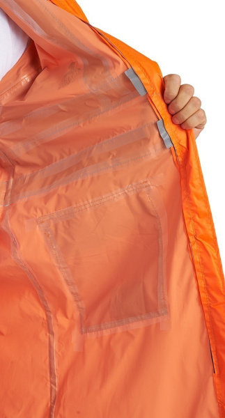 Плащ ВВЗ сигнальный нейлон с ПВХ оранжевый