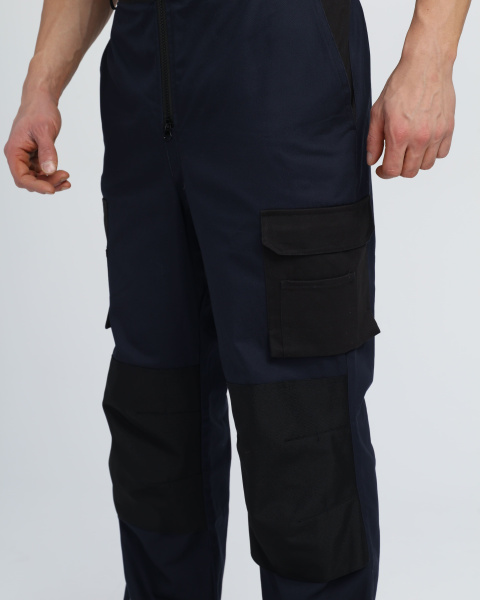 Полукомбинезон Милан NEW CH МВО (тк.Смесовая,270), т.синий/черный