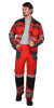Костюм "АТОМ" куртка, брюки красный с серым, СВ кант, СОП 50 мм