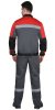 Костюм "Лигор-2" куртка кор., брюки т.серый с красным и черным, СОП 50 мм (ЧЗ)
