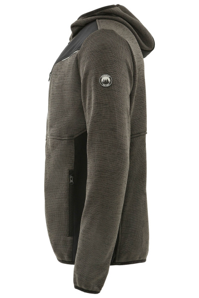 Куртка ЮНИОНВОРКВЕАР (UNIONWORKWEAR) Нитид флис т.серая/черная