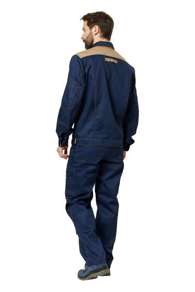 Куртка рабочая мужская летняя "Рольф 2" цвет темно-синий/бежевый