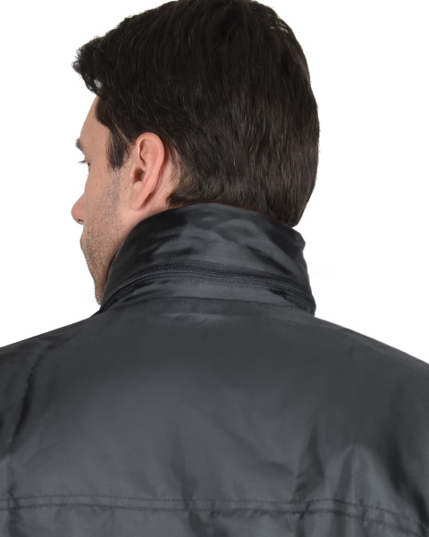 Куртка "Пикник" демисезон. укороченная (тк. Оксфорд 140) черная, на подкладке флис