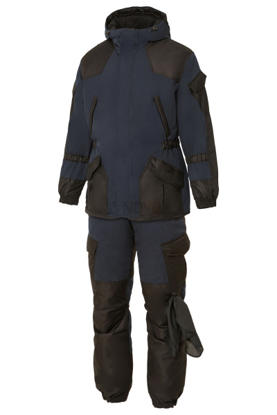 Костюм мужской Горка утепленный т.синий, тк.Берген, куртка, брюки