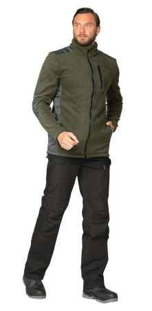 Куртка "Кеми" флисовая без капюшона хаки