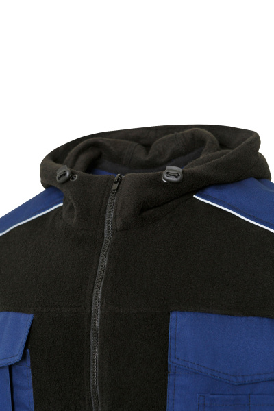 Толстовка Статус (STATUS) комбинированная т.синяя/черная с капюшоном