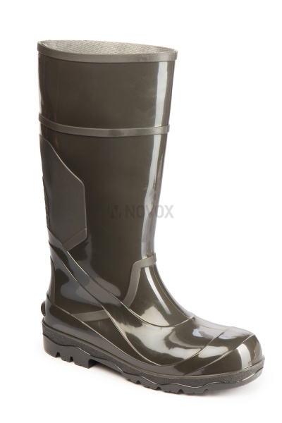 Сапоги ПВХ БАРС с композитным подноском с вкладным чулком из НТП МИНПРОМТОРГ оливковые