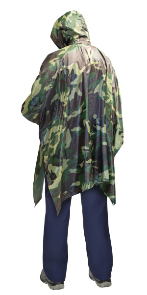 Пончо влагозащитное Стандарт (210 гр/м2) КМФ зеленый